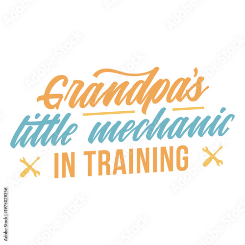 Grandpa's little mechanic in training