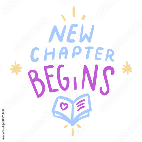 New chapter begins with an open book