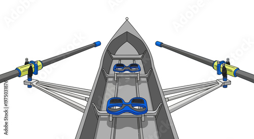 High Demand Rowing Shell Concept Art For Sports Enthusiasts
