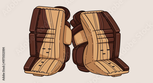 Hockey Goalie Leg Pads Protection For The Net On Ice
