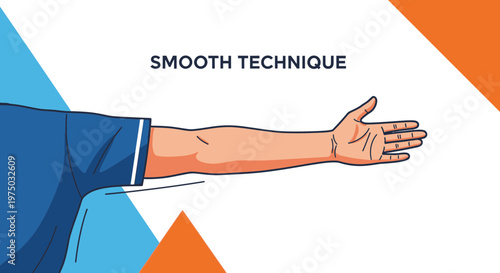 Illustration Of A Hand Demonstrating A Smooth Technique With Clean Graphics