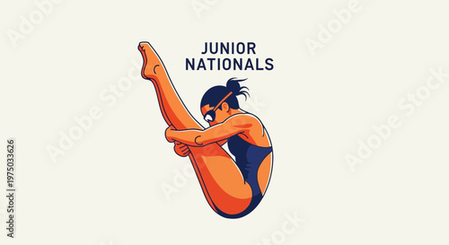 Junior Nationals Diver Executes A Dramatic Mid-Air Plunge