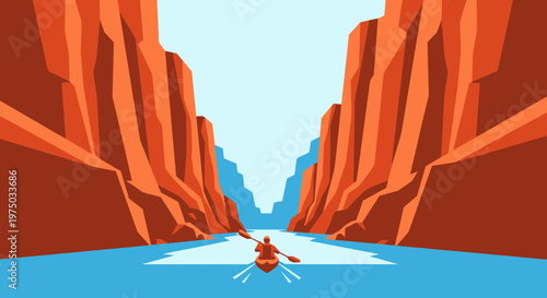 Kayaking Through Majestic Canyon Vistas