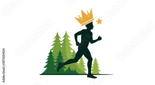 Majestic Forest Runner Crowned Champion Symbol of Endurance