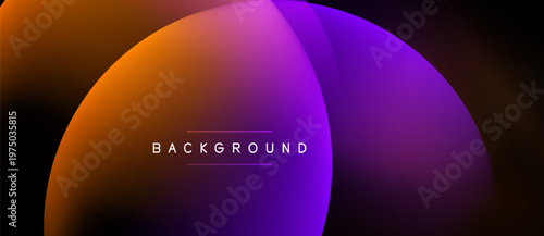 Abstract gradient background. Orange, purple hues blend smoothly. Text reads background centered within shape. Minimalist design, dark backdrop.
