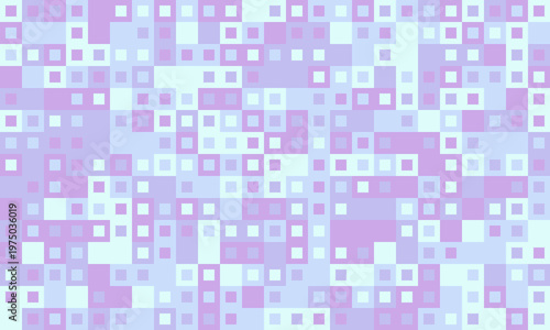 Abstract pastel square mosaic pattern.  Perfect for website backgrounds, presentations, or textile designs.  Soft, calming color palette evokes serenity and modern aesthetics.