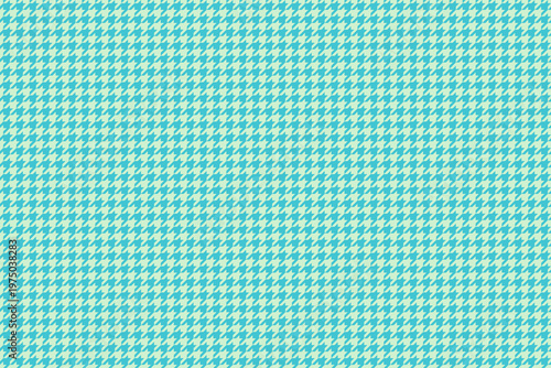 Vibrant teal and mint houndstooth pattern.  Perfect for fashion, textile, or website backgrounds. This classic design offers a modern, fresh feel, ideal for adding texture and visual interest.