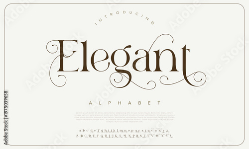 Luxury serif font in modern style, this typeface has a big set of ligatures and alternates and can be used for logos