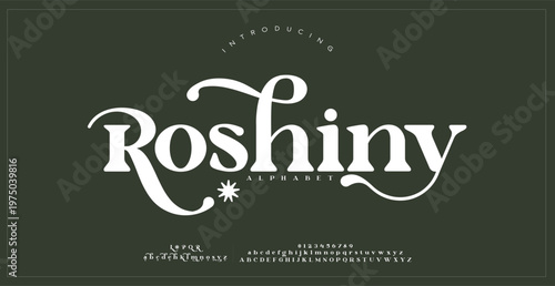 Luxury serif font in modern style, this typeface has a big set of ligatures and alternates and can be used for logos