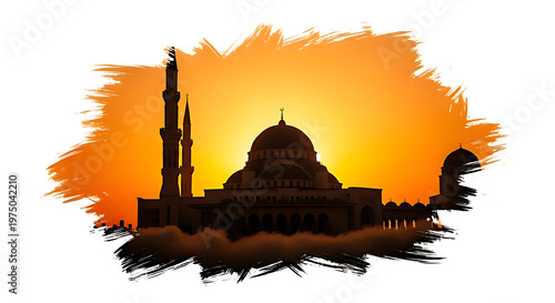 Historic cathedral with grand dome and ancient stone architecture under a beautiful sunset sky in a cultural city setting