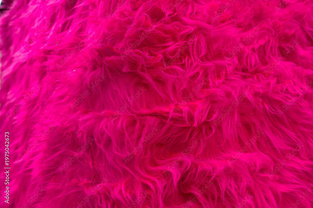 Obraz premium Abstract wavy pink faux fur pattern creative art texture background