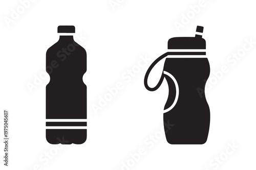 Water bottle icon for drinking use