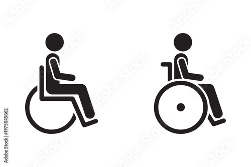Wheelchair user icon for accessibility support