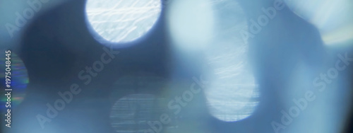 Wallpaper Mural Blue bokeh blur abstract background with soft light circles for dreamy aesthetic overlay. Torontodigital.ca