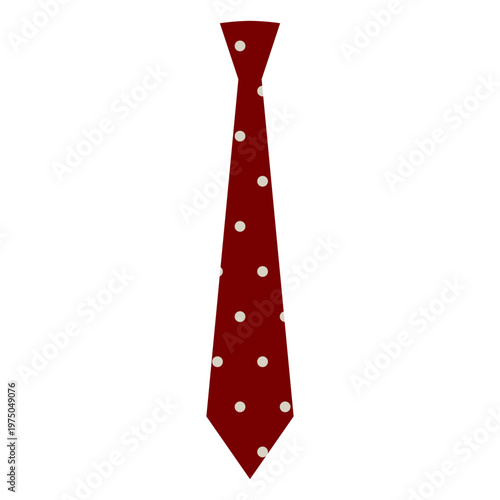 Red polka dot tie design