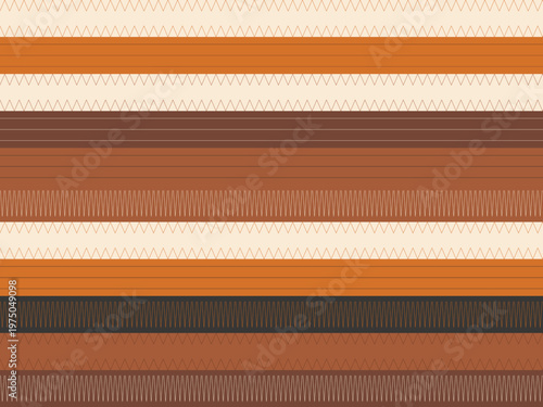 Ethnic Tribal Zigzag Geometric Pattern Traditional Design