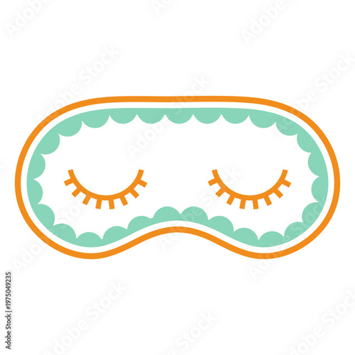 Eyes closed sleep mask