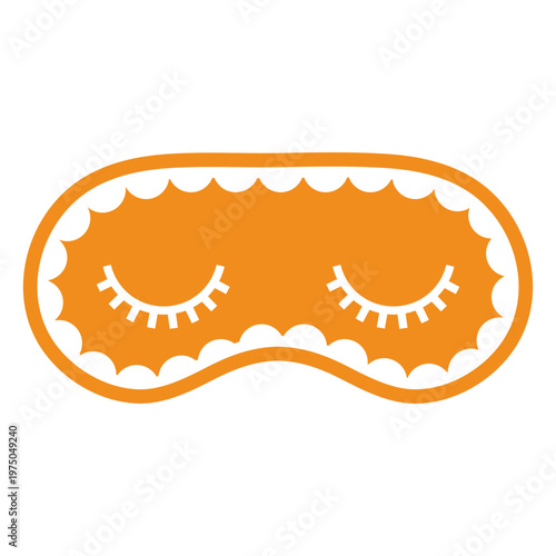 Orange eye mask design