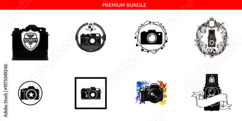 Needs to be keyword-rich. Focus on Camera Logo Bundle,Photography Icons,Premium Assets.