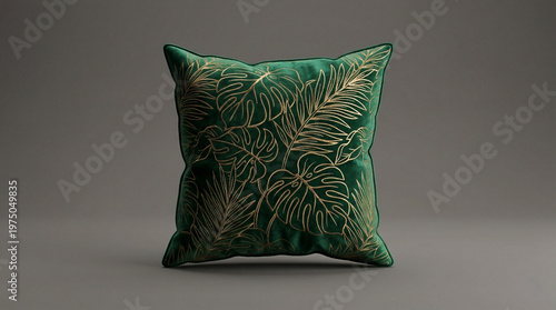 Soft fluffy pillow cushion on sofa in cosy home interior, comfortable bedding with smooth cotton fabric and clean white design, plush square object for sleep rest and stylish decoration mock product