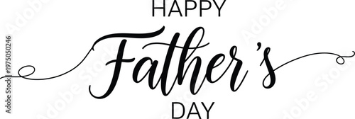 Happy father s day elegant calligraphy design for celebrating dad fatherhood