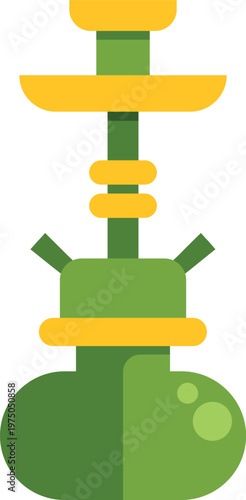 Hookah shisha water pipe representing smoking, relaxation, and culture