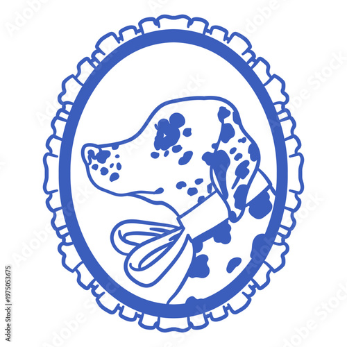 Cute dalmatian dog design