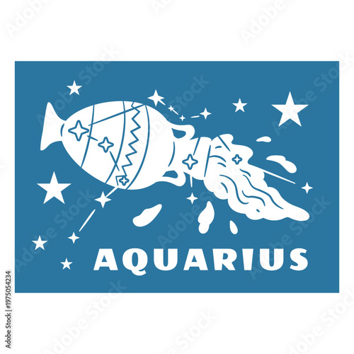 Aquarius blue design