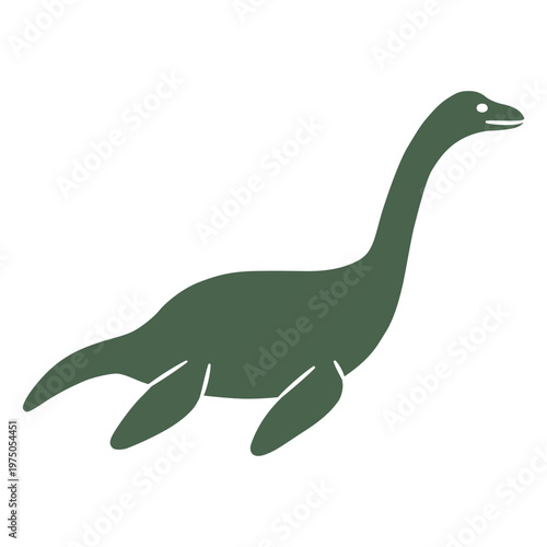 Green stegosaurus design