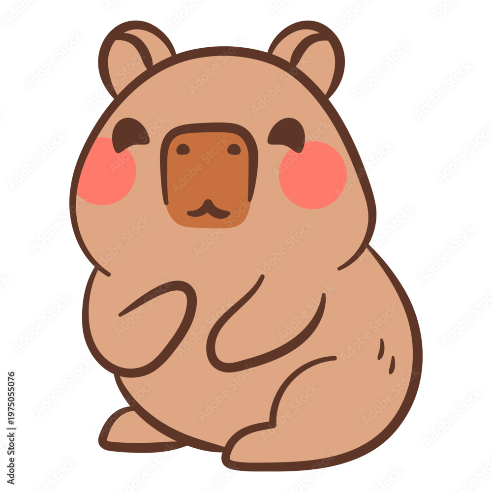 Naklejka premium Adorable cute bear illustration