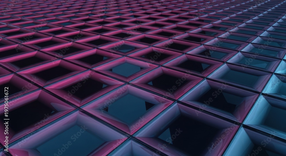 Naklejka premium Abstract Geometric Grid Pattern