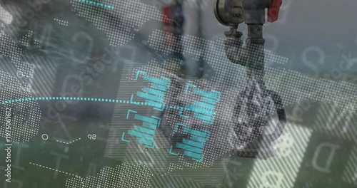 When overlays activating handwheel valve staying while cyan bars pulsing showing plant status