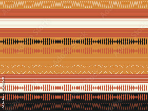 Bold Ethnic Geometric Pattern Tribal Art Background