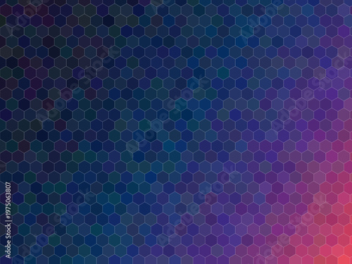 Geometric Hexagonal Pattern Gradient Corporate Design