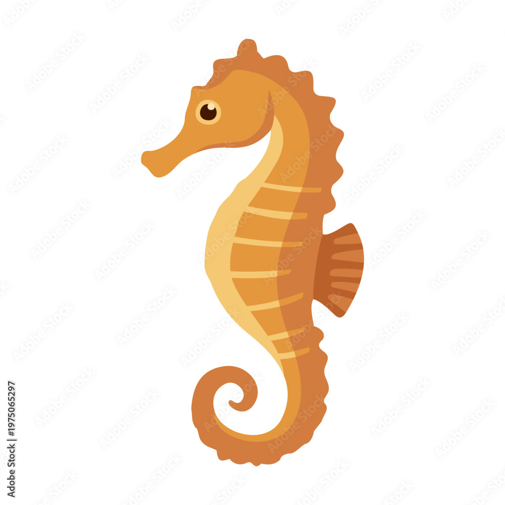 Fototapeta premium Seahorse Illustration Vector Template Design