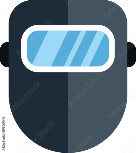 Welding helmet providing eye and face protection for metalworking and construction