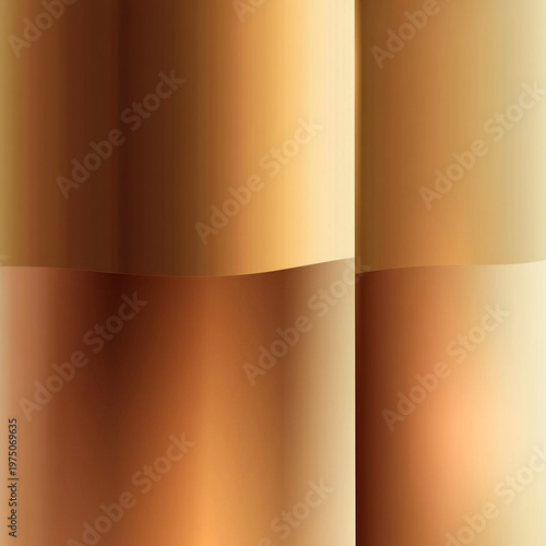 Abstract gradient background in warm tones of gold and copper  