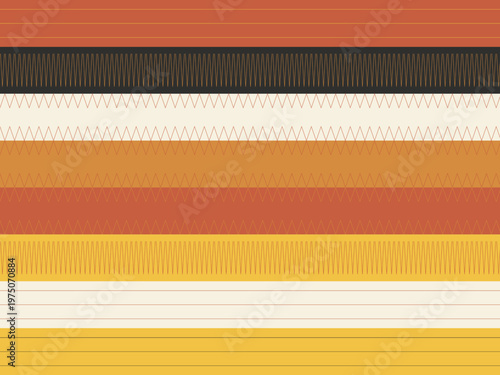 Ethnic Tribal Zigzag Geometric Pattern Traditional Design