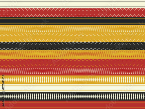 Tribal Geometric Band Pattern Bold Ethnic Textile Background