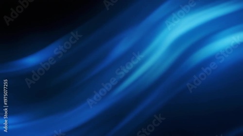 Animated abstract blue color background. Glowing wave shape. Wavy Stream Background. Fluid Motion Graphic. Hi-tech animation motion graphics for backdrop, wallpaper, background