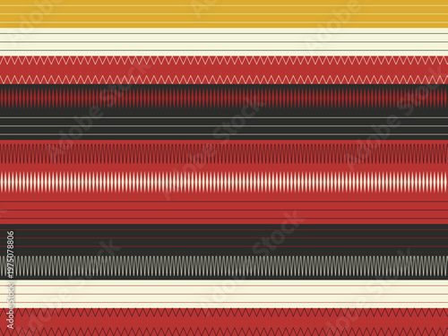 Tribal Geometric Band Pattern Bold Ethnic Textile Background