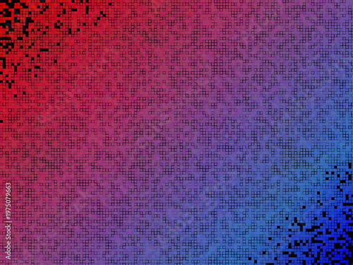Pixel Gradient Dissolve Abstract Digital Mosaic Background