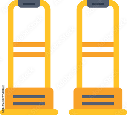 Electronic article surveillance gates preventing theft at store exits