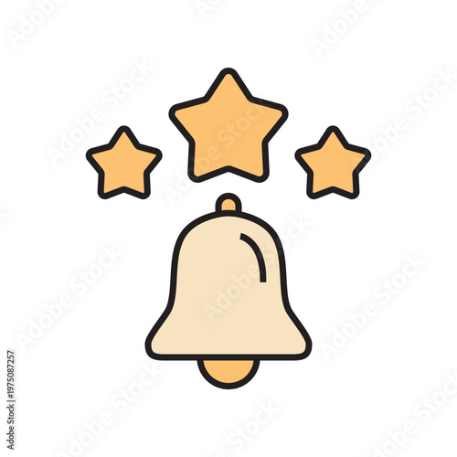 icon. star icon. put a star on a product or service. vector. on a white background. black lines with a colored background. quality rating. set of icons.