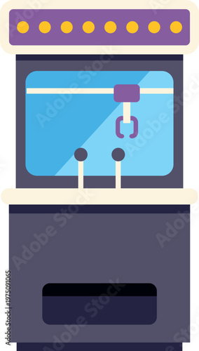 Claw machine for grabbing toys and prizes, a popular arcade game