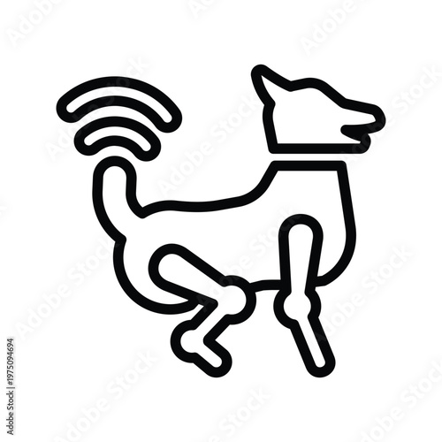 Robot dog icon