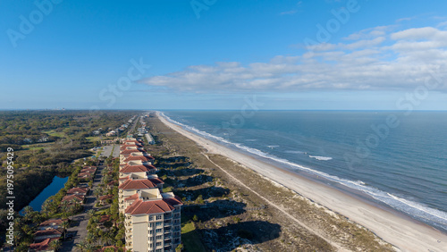 Photos Aerial shot of a gorgeous landscape at the beach in Amelia Island Florida USA