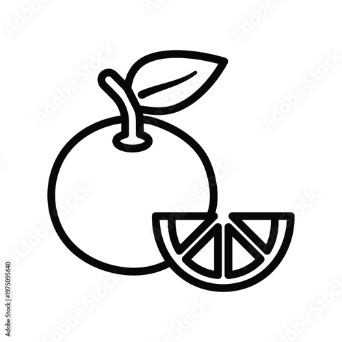 Orange fruit Icon
