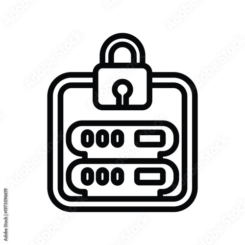 Database lock icon