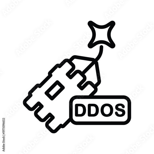 Ddos attack icon